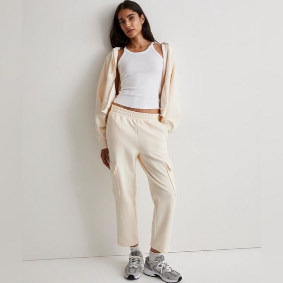 Madewell Cream Pants Size Medium - Picture 2 of 5